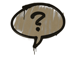 Sealed Graffiti | Question Mark (Dust Brown)
