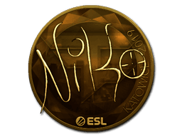 Sticker Slab | NiKo (Gold) | Katowice 2019