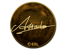 Sticker Slab | Attacker (Gold) | Katowice 2019