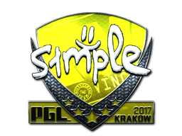 Sticker Slab | s1mple (Foil) | Krakow 2017