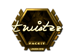 Sticker Slab | Twistzz (Gold) | London 2018