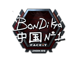Sticker Slab | bondik (Foil) | London 2018