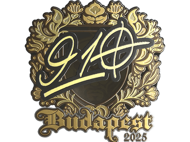 Sticker Slab | 910 (Gold) | Budapest 2025