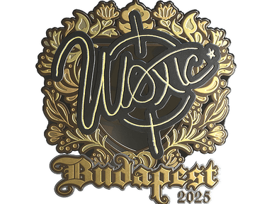 Sticker Slab | woxic (Gold) | Budapest 2025