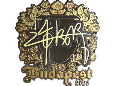 Sticker Slab | z4KR (Gold) | Budapest 2025