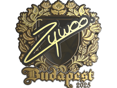Sticker Slab | ZywOo (Gold) | Budapest 2025