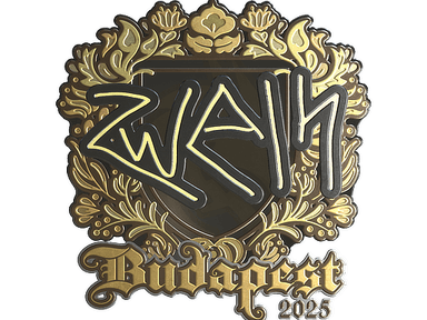 Sticker Slab | zweih (Gold) | Budapest 2025