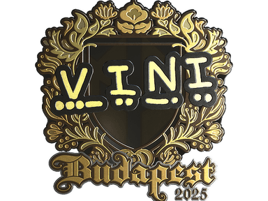 Sticker Slab | VINI (Gold) | Budapest 2025