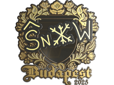 Sticker Slab | snow (Gold) | Budapest 2025