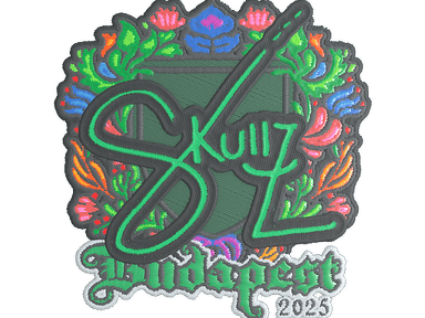 Sticker Slab | skullz (Embroidered) | Budapest 2025