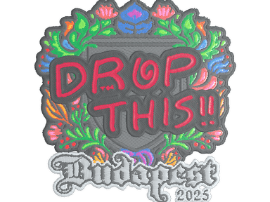Sticker Slab | drop (Embroidered) | Budapest 2025