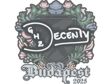 Sticker Slab | decenty | Budapest 2025