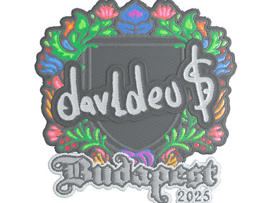 Sticker Slab | dav1deuS (Embroidered) | Budapest 2025