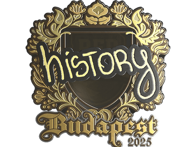 Sticker Slab | History (Gold) | Budapest 2025