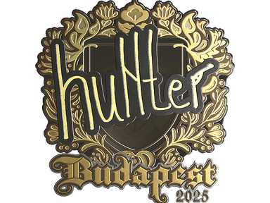 Sticker Slab | huNter- (Gold) | Budapest 2025