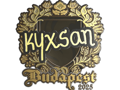 Sticker Slab | kyxsan (Gold) | Budapest 2025