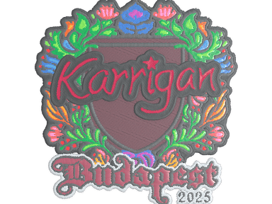 Sticker Slab | karrigan (Embroidered) | Budapest 2025