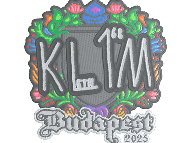 Sticker Slab | kl1m (Embroidered) | Budapest 2025