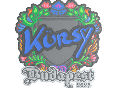 Sticker Slab | Kursy (Embroidered) | Budapest 2025