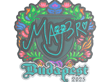 Sticker Slab | MAJ3R (Embroidered) | Budapest 2025