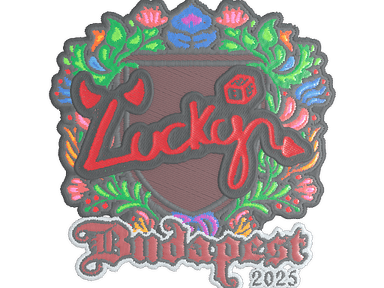 Sticker Slab | Lucky (Embroidered) | Budapest 2025