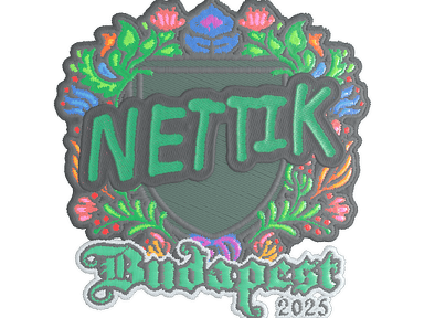 Sticker Slab | nettik (Embroidered) | Budapest 2025