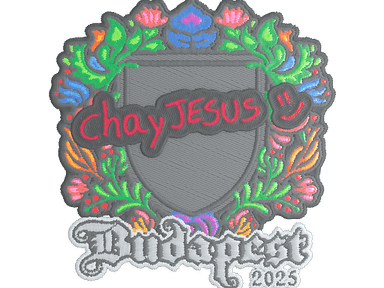 Sticker Slab | chayJESUS (Embroidered) | Budapest 2025
