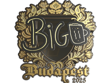 Sticker Slab | biguzera (Gold) | Budapest 2025