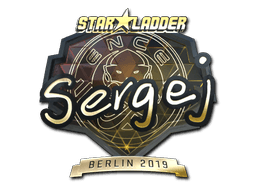 Sticker Slab | sergej (Gold) | Berlin 2019