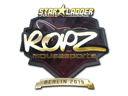 Sticker Slab | ropz (Gold) | Berlin 2019