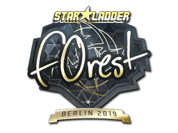 Sticker Slab | f0rest (Gold) | Berlin 2019
