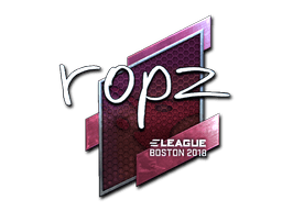 Sticker Slab | ropz (Foil) | Boston 2018