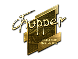 Sticker Slab | chopper (Gold) | Boston 2018