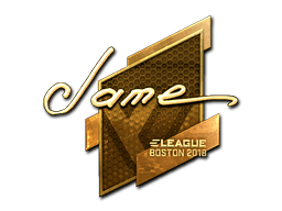 Sticker Slab | Jame (Gold) | Boston 2018