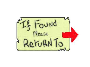 Sticker Slab | Please Return To