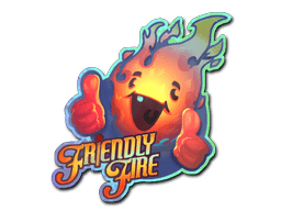 Sticker Slab | Friendly Fire (Holo)