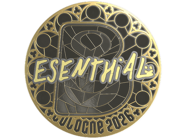 Sticker Slab | esenthial (Gold) | Cologne 2026