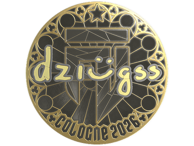 Sticker | dziugss (Gold) | Cologne 2026