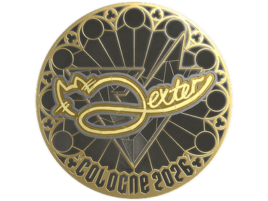 Sticker | dexter (Gold) | Cologne 2026