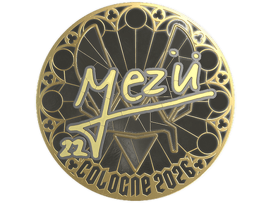 Sticker | mezii (Gold) | Cologne 2026