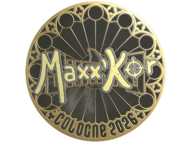 Sticker | maxxkor (Gold) | Cologne 2026