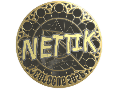 Sticker Slab | nettik (Gold) | Cologne 2026
