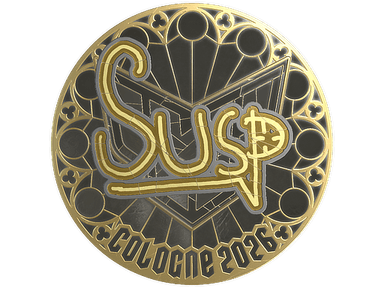 Sticker | susp (Gold) | Cologne 2026
