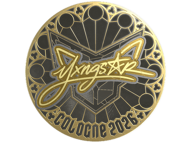 Sticker | yxngstxr (Gold) | Cologne 2026