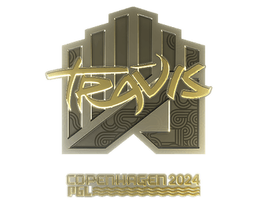 Sticker Slab | TRAVIS (Gold) | Copenhagen 2024