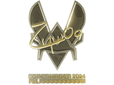 Sticker Slab | ZywOo (Gold) | Copenhagen 2024