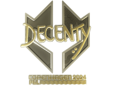 Sticker Slab | decenty (Gold) | Copenhagen 2024