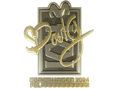 Sticker Slab | dav1g (Gold) | Copenhagen 2024