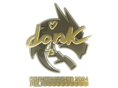 Sticker Slab | donk (Gold) | Copenhagen 2024