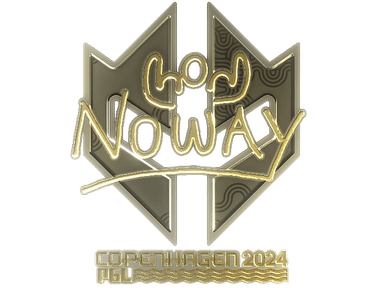 Sticker Slab | noway (Gold) | Copenhagen 2024